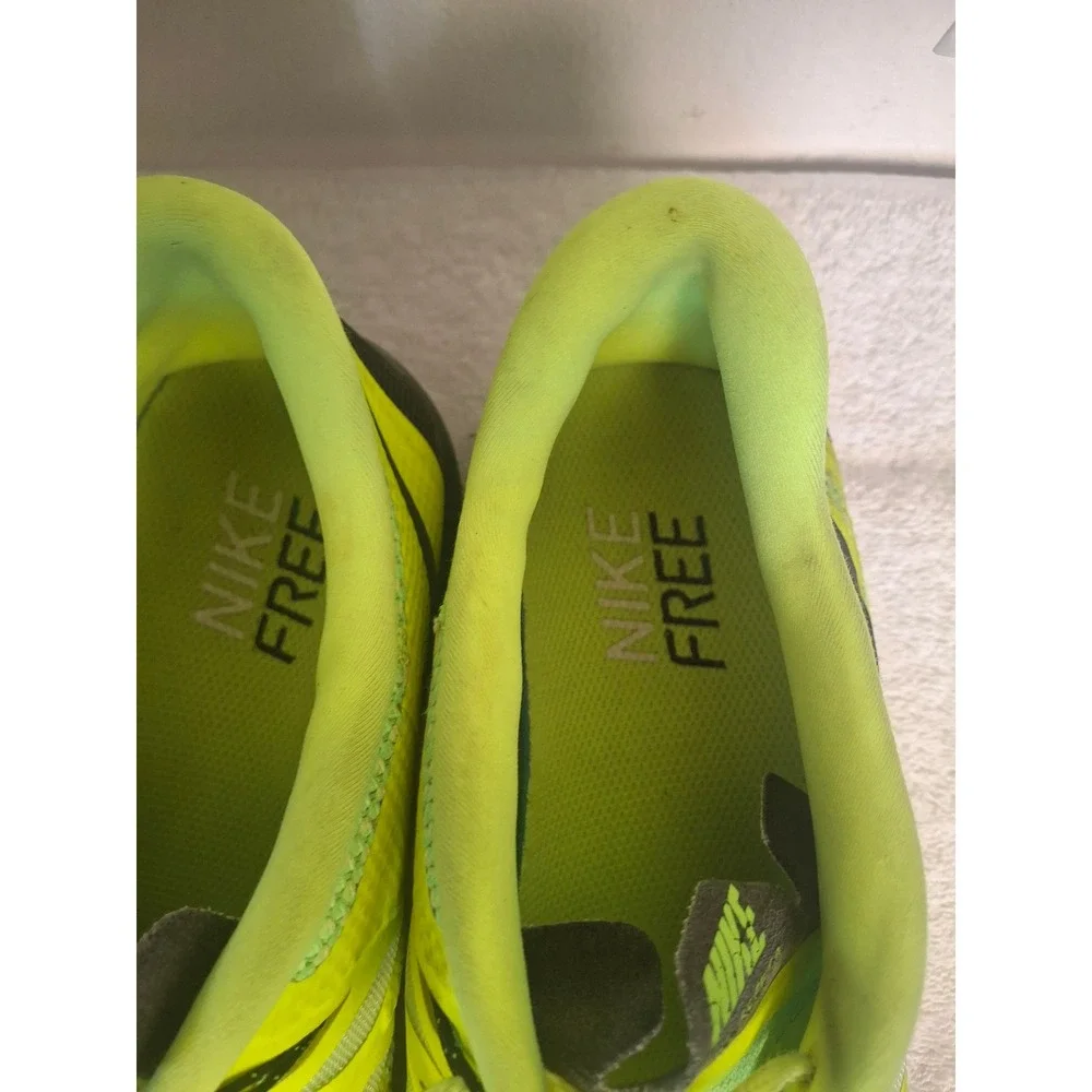 Nike Free 5.0 Mens Running Shoes Volt Yellow Green Black 642198-701 Size 13